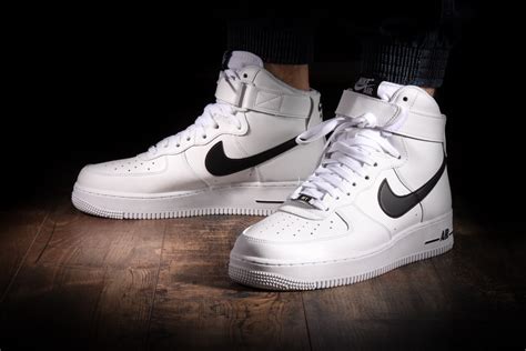 fake nike air force 1 black and white high tops|black nike af1 high tops.